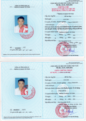 Chứng nhận Sử dụng vũ khí